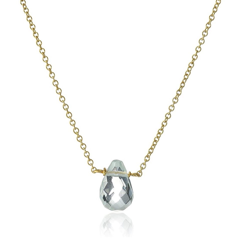 Dogeared Lasting Healing Gems Blue Quartz Necklace - Picture 3 of 3